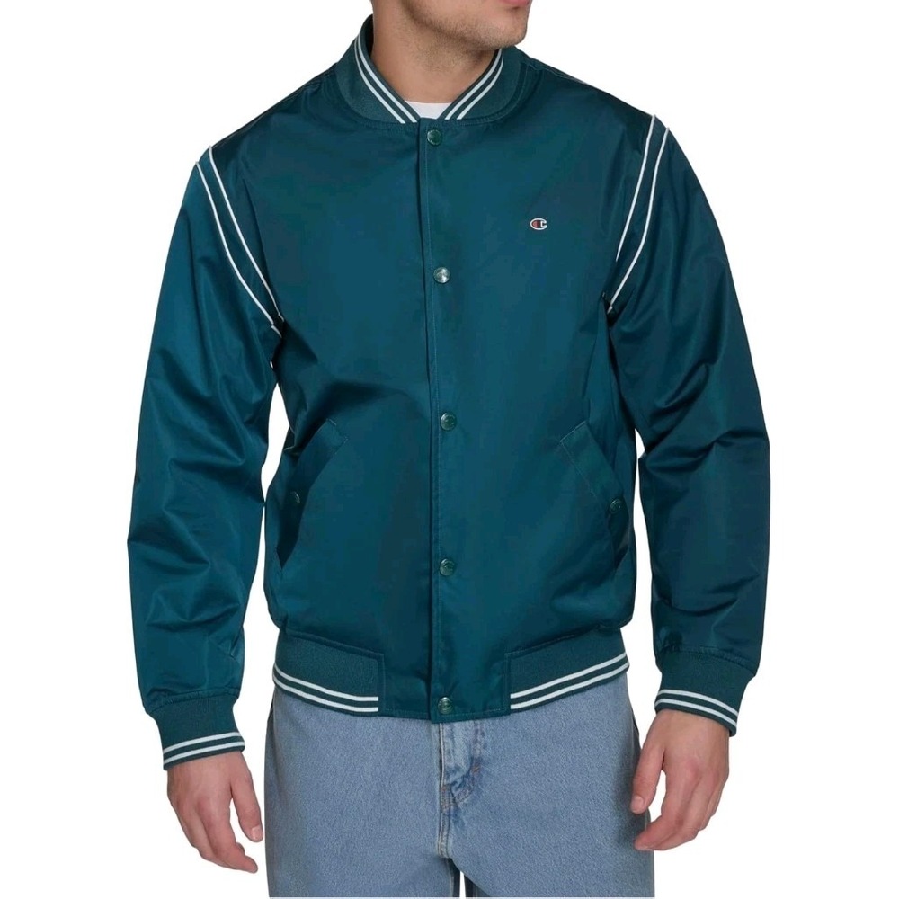 Men's Champion Lightweight Varsity Bomber Jacket Size Medium NWT